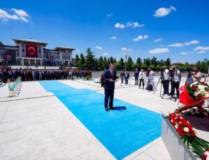 15 Temmuz Demokrasi ve Milli Birlik Günü’nde Cumhurbaşkanlığı Külliyesi’nde anma töreni