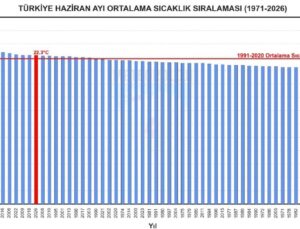 56 yılın en sıcak 11’inci haziran ayı yaşandı