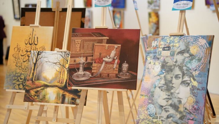 8. Türk-Arap Sanatçılar Buluşması, “Renkler Hikayeler Çizer” temasıyla Rami Kütüphanesi’nde başladı
