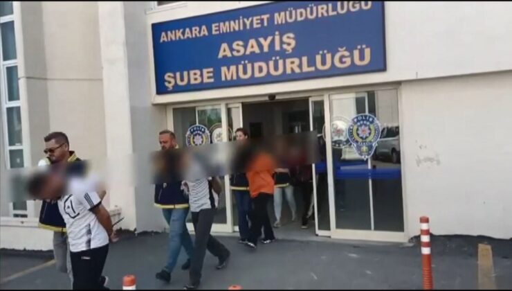 Ankara’da ilişki vaadiyle gaspa 9 gözaltı