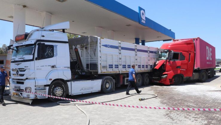 Arı sokması felaketi getirdi: Akaryakıt istasyonuna böyle daldı