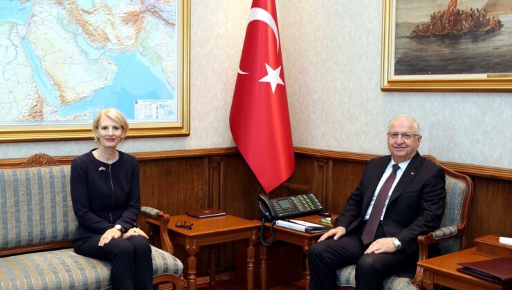 Bakan Güler, veda ziyaretine gelen İngiliz Büyükelçi Morris’i kabul etti