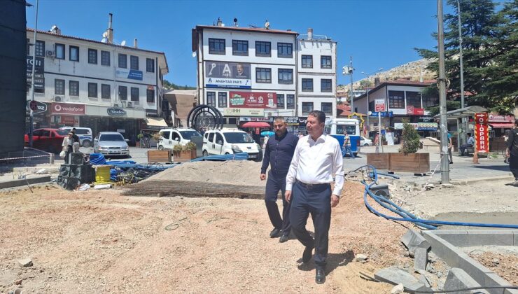 Beypazarı’nda cadde ve meydan düzenlemesi