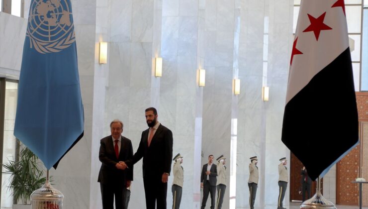 BM Genel Sekreteri Guterres, Suriye Cumhurbaşkanı Şara ile görüştü