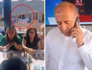 CHP Gençlik Kolları’ndan Gürsel Tekin’in toplantısına pankartlı protesto