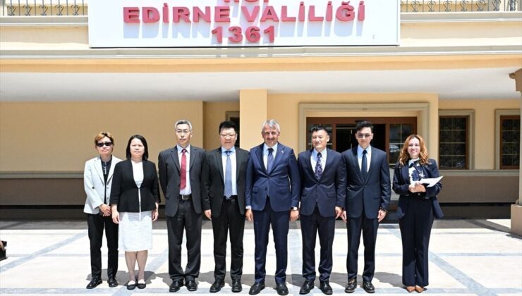 Çin Başkonsolosu Edirne Valisi’ni ziyaret etti