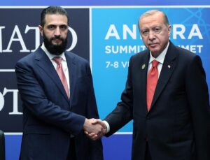 Cumhurbaşkanı Erdoğan ile Şara görüştü