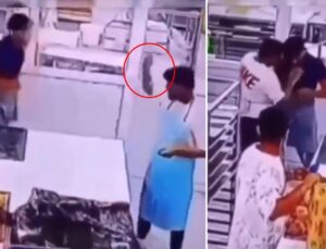 Dehşet anları kamerada! Fırlattığı bıçak arkadaşını hayattan kopardı