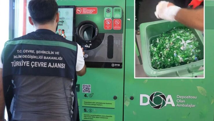 Depozito iade makinesinin içi ilk kez görüntülendi: Atılan şişeler böyle ayrıştırılıyor