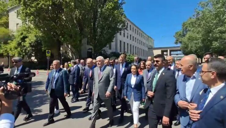 Dervişoğlu, şehit er yakınları ve gazilerin eylemine destek için TBMM’den Güvenpark’a yürüdü