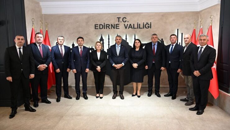 Edirne Valisi Sezer, Bulgaristan’dan gelen heyeti kabul etti