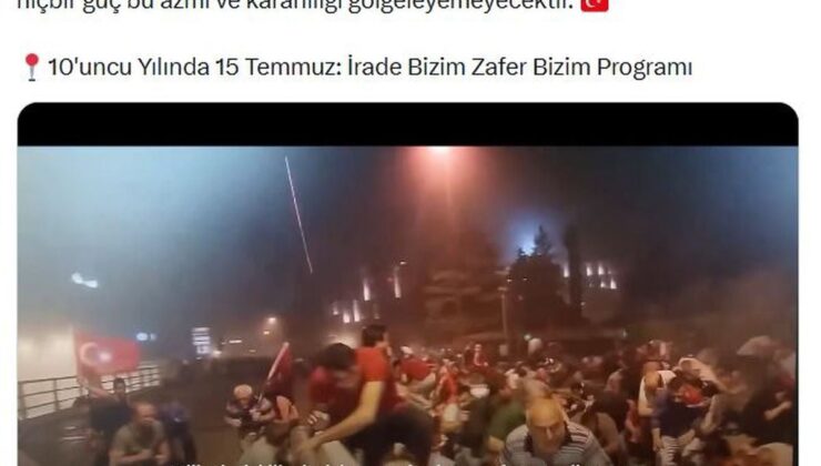 Emine Erdoğan’dan 15 Temmuz Programına Anlamlı Paylaşım