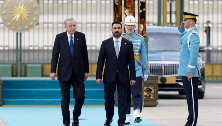 Erdoğan, Irak Başbakanı Zeydi’yi törenle karşıladı