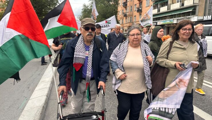 Filistin ve Lübnan’a saldırılarını sürdüren İsrail, İsveç’te protesto edildi