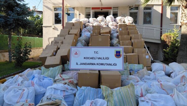 Gebze’de 5 ton kaçak tütün ele geçirildi