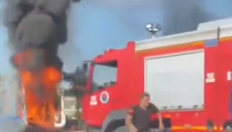 Hasta nakil aracı alev aldı, şoför diyaliz hastasını kurtardı