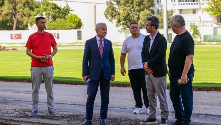 Kırklareli Valisi Turan, Atatürk Stadyumu yenileme çalışmalarını inceledi
