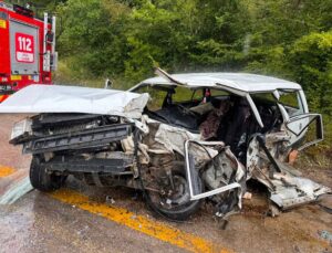 Safranbolu’da TIR-otomobil çarpışması: 1 ölü, 2 ağır yaralı