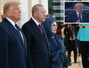 Trump, mehter marşını "OK" işaretiyle onayladı