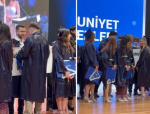 Yeditepe Üniversitesi’nde skandal! Ayetin önünü kapattılar, alkışlarla destek verdiler