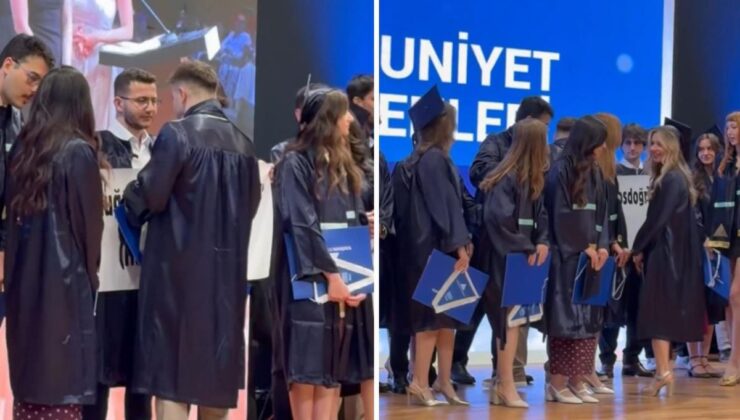 Yeditepe Üniversitesi’nde skandal! Ayetin önünü kapattılar, alkışlarla destek verdiler