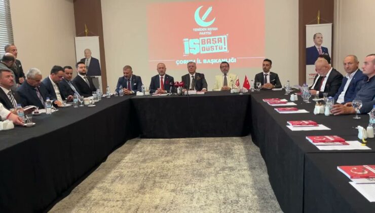 Yeniden Refah Partili Aydal, Çorum’da konuştu: Şehrinize maalesef mafya girmiş, haberiniz var mı?