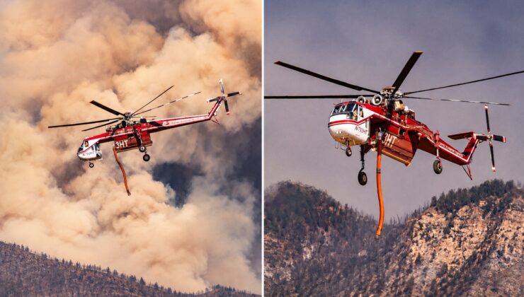 ABD’de orman yangınına müdahale den helikopter düştü, enkaza ulaşılamıyor