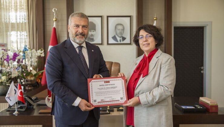 Anadolu Üniversitesi Rektörü’nden ESOGÜ Rektörü’ne hayırlı olsun ziyareti