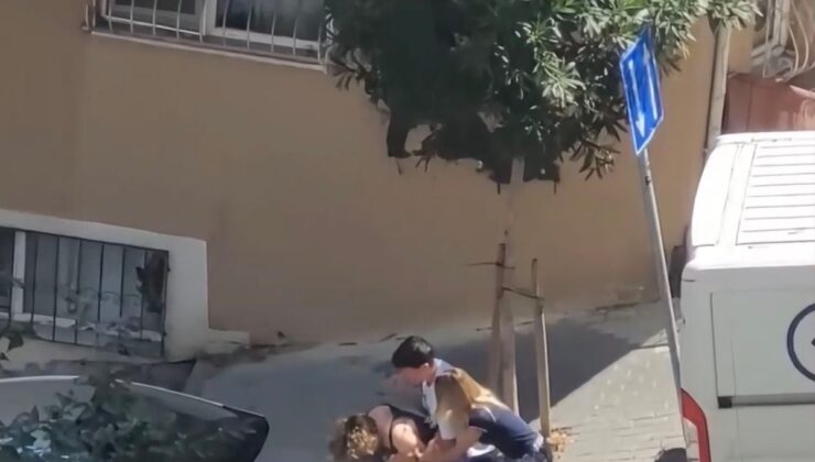 Anne ile kızları arasında sokak kavgası