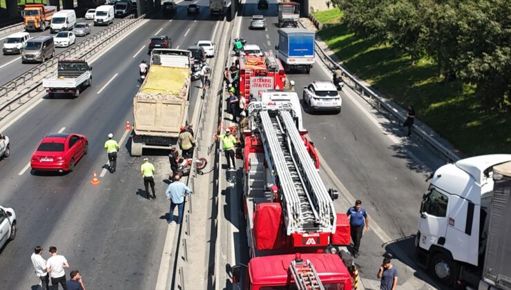 Bahçelievler’de motosiklet kamyonun altında kaldı: 1 ölü