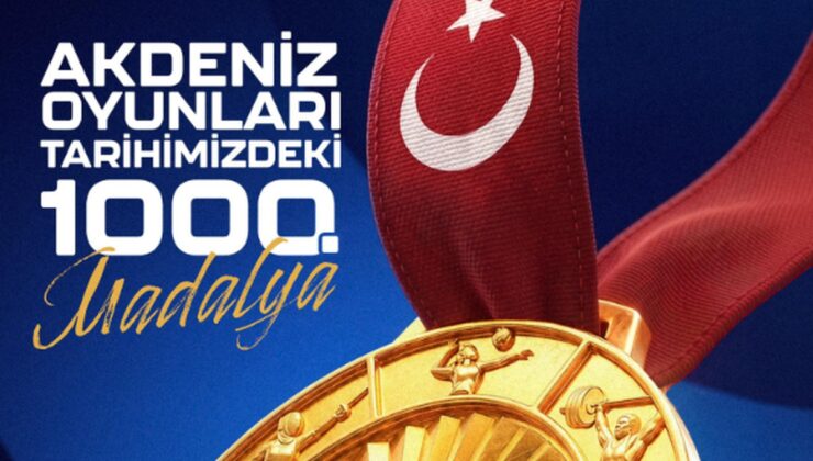 Bakan Bak: Akdeniz Oyunları’nda 1000. madalyaya ulaştık