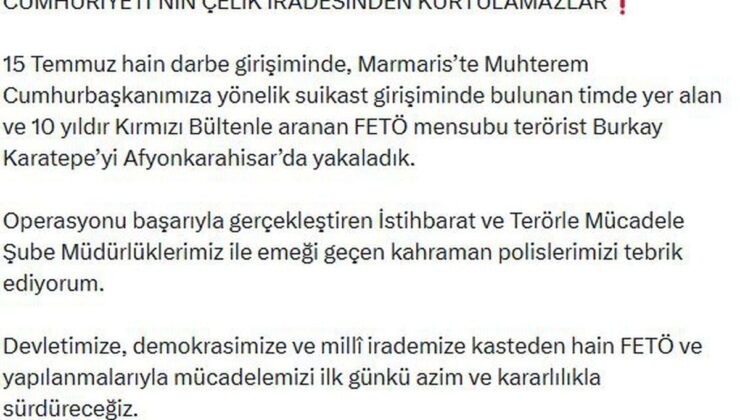 Bakan Çiftçi: FETÖ ile mücadelemizi ilk günkü azimle sürdüreceğiz