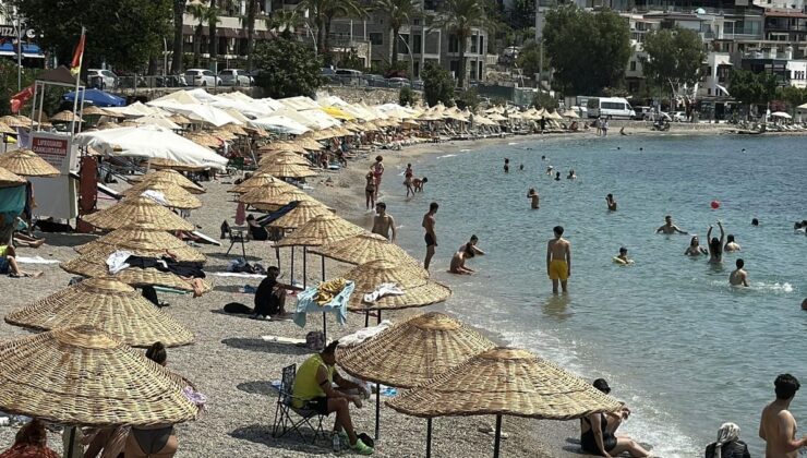 Bodrum’da 40 Derece Sıcaklık Sahilleri Doldurdu
