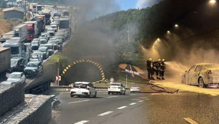 Bolu Dağı Tüneli’nde korkutan yangın: Ankara istikameti ulaşıma kapandı
