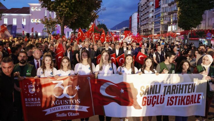 Bursa’da 30 Ağustos Zafer Bayramı coşkusu