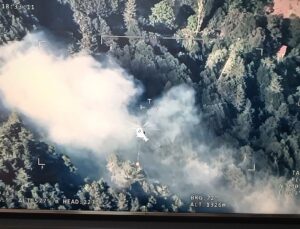 Bursa’da Orman Yangınına 3 Helikopterle Müdahale