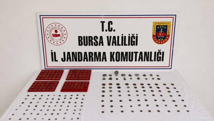 Bursa’da Tarihi Eser Operasyonu: 255 Sikke ve 18 Obje Ele Geçirildi
