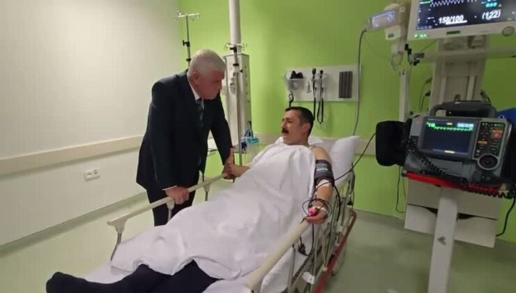 Dervişoğlu, yaralanan milletvekili Türkoğlu’nu hastanede ziyaret etti