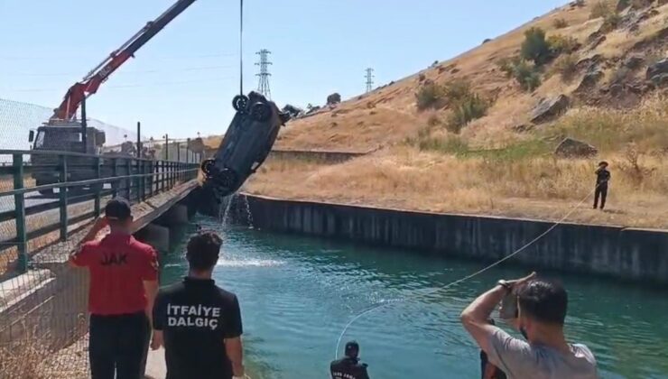Diyarbakır’da Sulama Kanalına Uçan Otomobildeki 4 Kişi Kurtarıldı