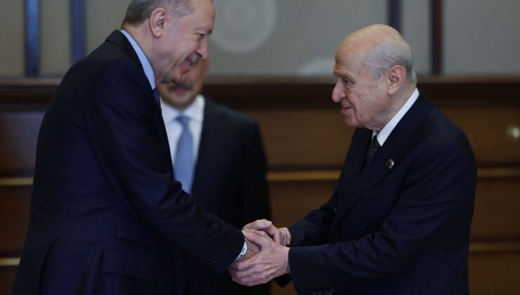Erdoğan, Bahçeli’yi Cumhurbaşkanlığı’nda kabul etti