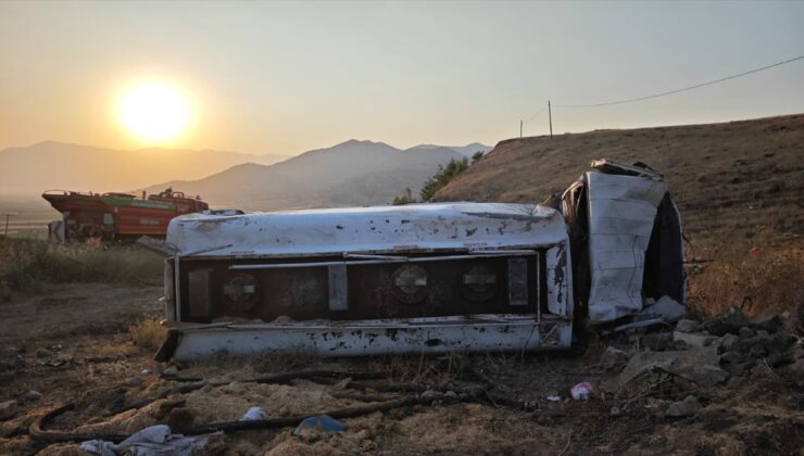 Gaziantep’te Tanker Devrildi: 2 Yaralı