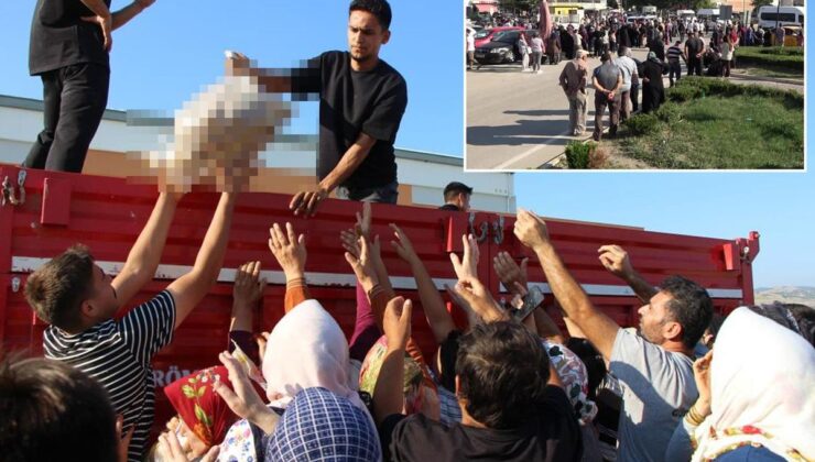 Geçen yıl zarardan, bu yıl kazançtan dağıttı! 6 ton patates 10 dakikada tükendi