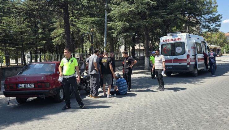 Gediz’de Motosiklet Kazası: 1 Yaralı
