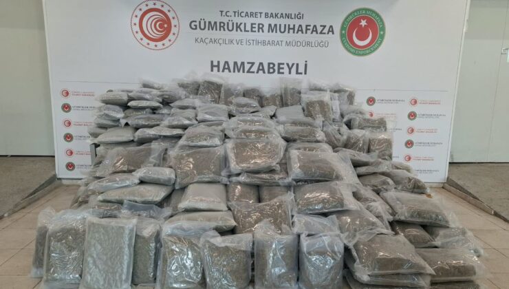 Hamzabeyli’de 288 Kilogram Esrar Ele Geçirildi