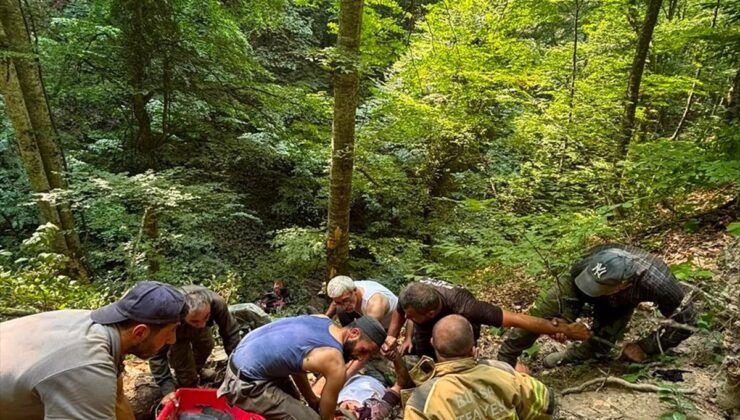 İnegöl’de traktör uçuruma yuvarlandı: 1 yaralı