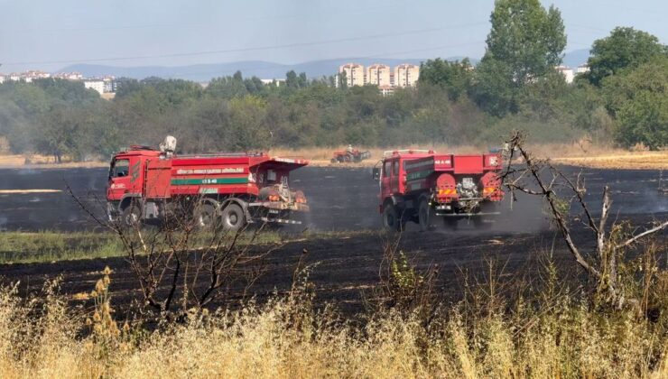 Kütahya’da Anız Yangını Kontrol Altına Alındı