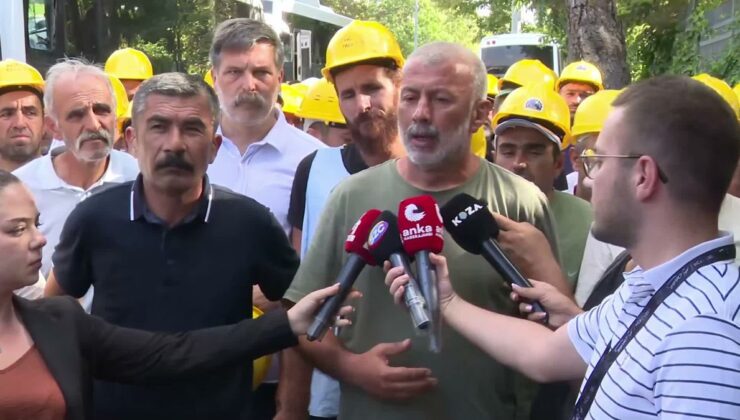 Madencilere Bakanlık önünde gözaltı
