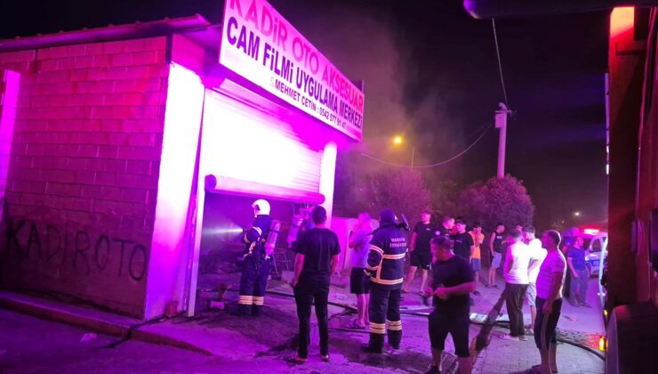 Mardin’de iş yerinde çıkan yangın söndürüldü