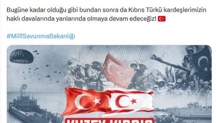 MSB, KKTC’nin Toplumsal Direniş ve Silahlı Kuvvetler Günü’nü kutladı