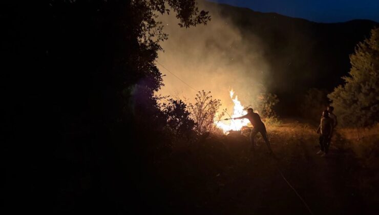 Ödemiş’te makilik alanda yangın: 1 hektar zarar